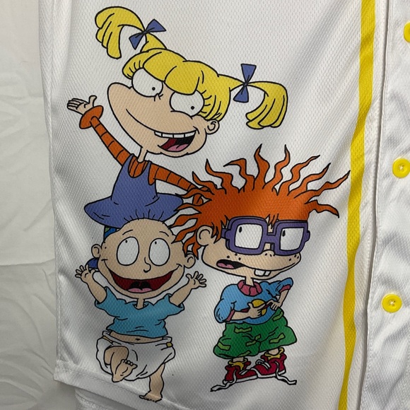 NWT Unisex Nickelodeon Rugrats Born in the 90s White Jersey Medium - Picture 4 of 5